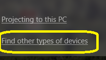 Find other types of devices